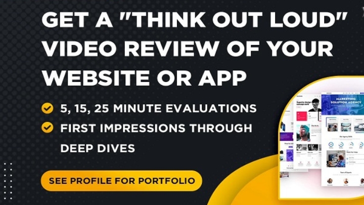 2089I will video a usability test of your website or app with fixes