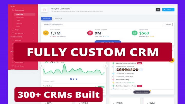 2096I will develop fully custom PHP CRM for your business