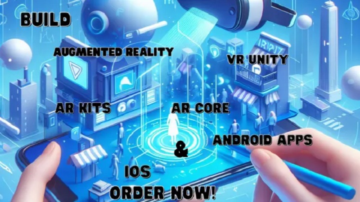 2358I will build ar augmented reality, VR unity, ar kits, ar core, android app, IOS