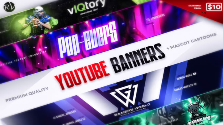 1712I will design a custom youtube banner