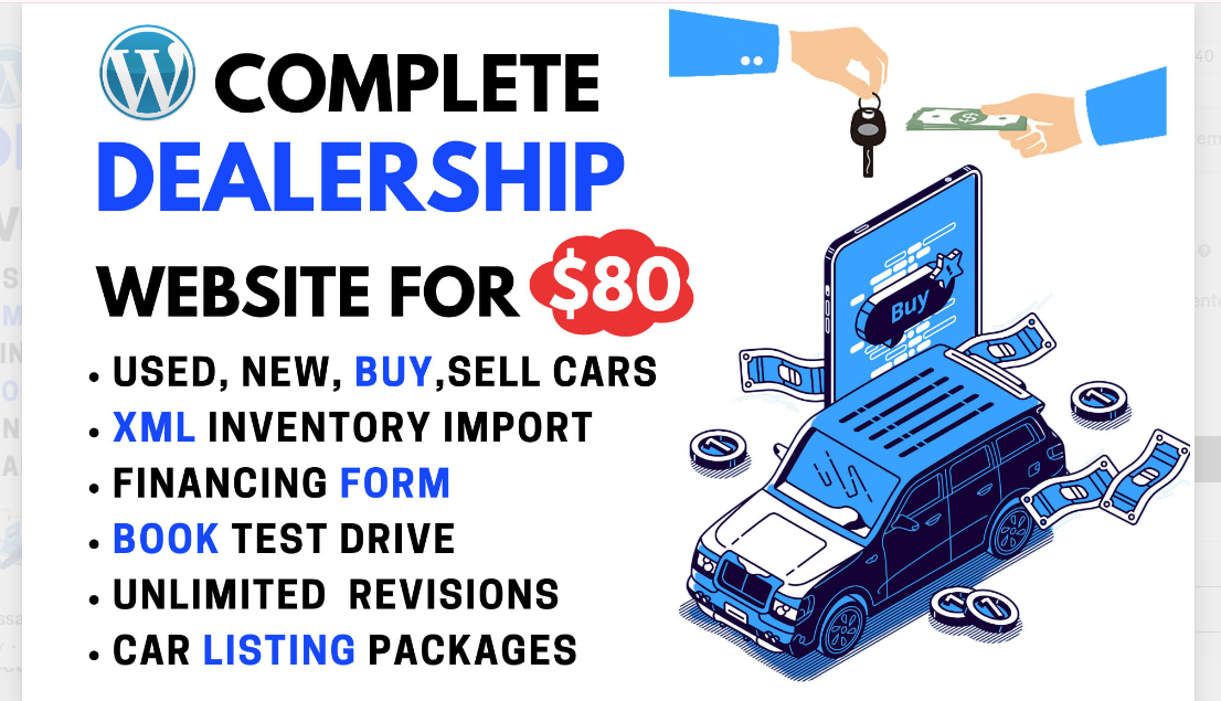 1344I will create a wordpress automotive car dealership website