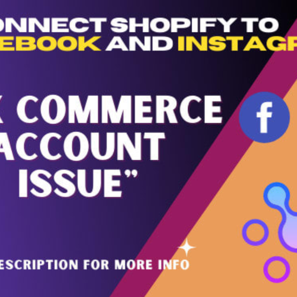 4002I will connect shopify store to facebook shop, fix errors,pixel