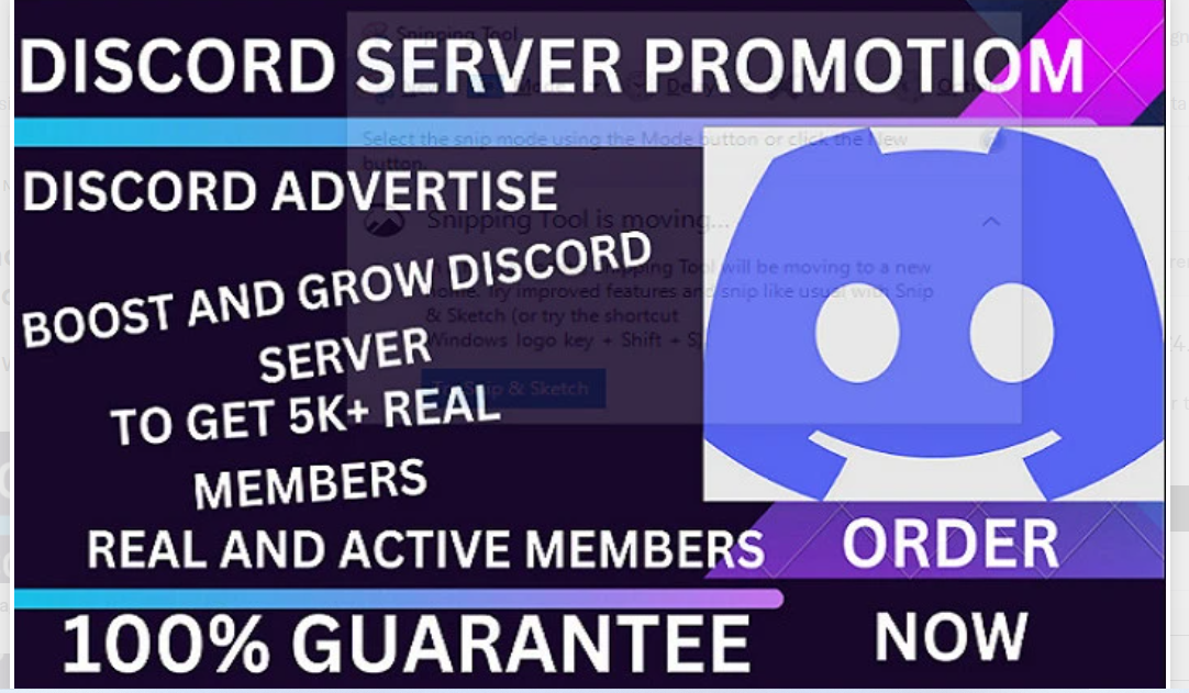 1244I will advertise, boost and grow your discord server, organic promotion to get m