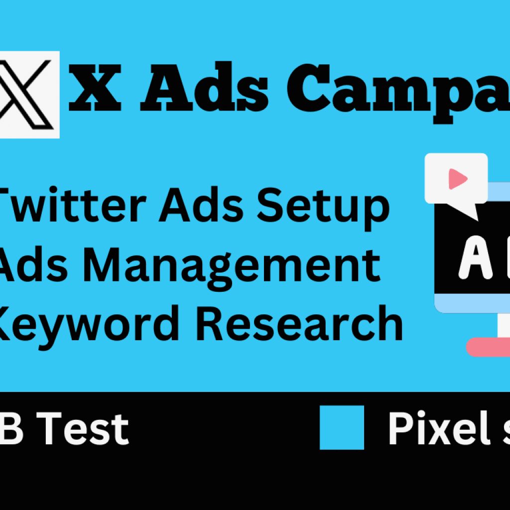 3869I will do twitter ads campaign, x ads and marketing
