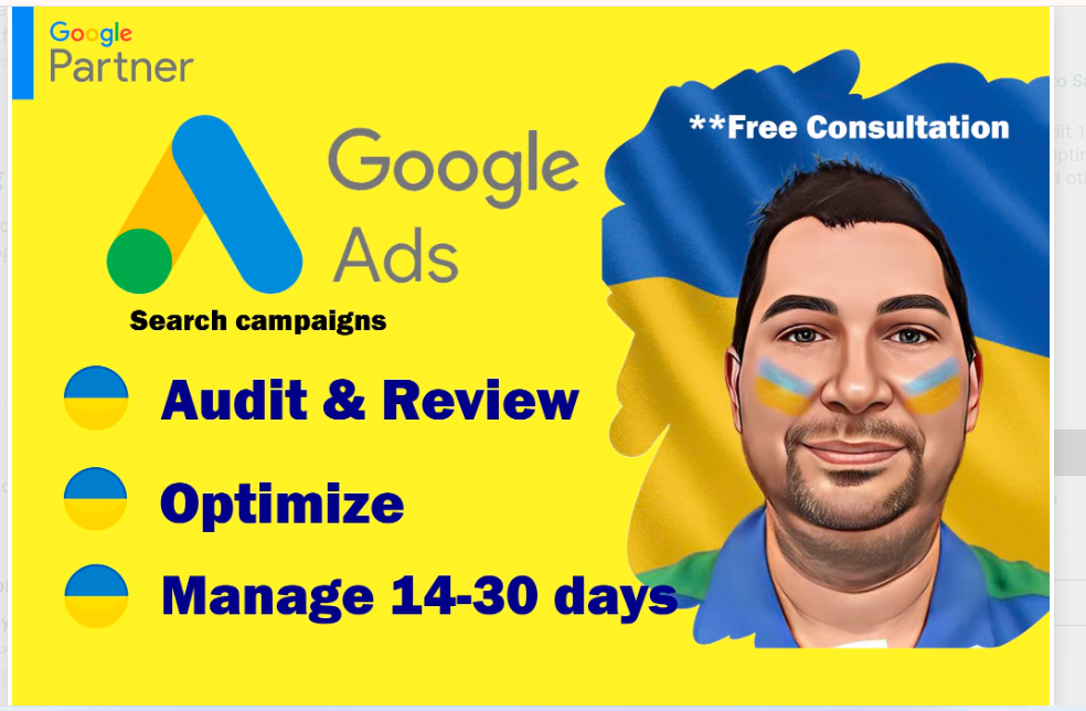 2320I will setup audit optimize google ads campaign PPC search ad adword expert SEM