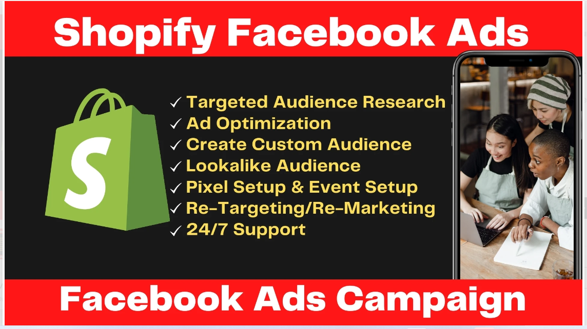 2477I will setup shopify facebook ads campaign, instagram ads, fb marketing, fb