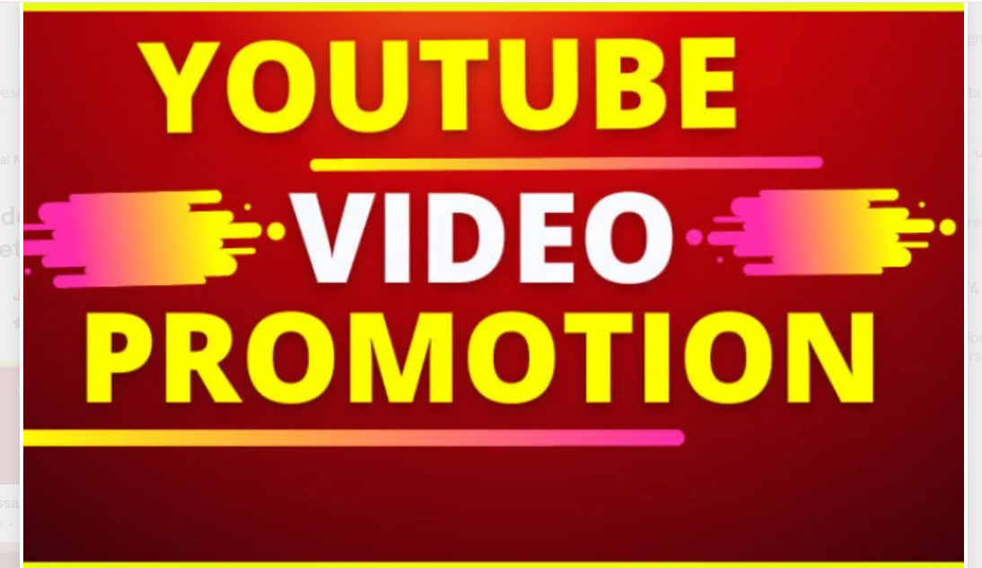 1304I will do organic youtube video promotion and marketing by social media