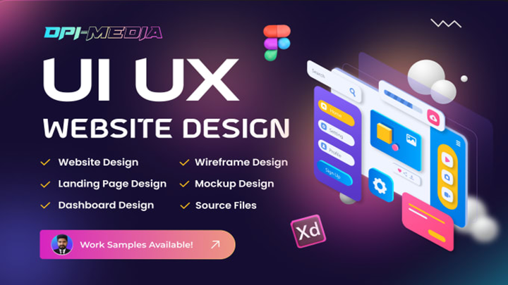 580I will do creative and unique website UI UX design