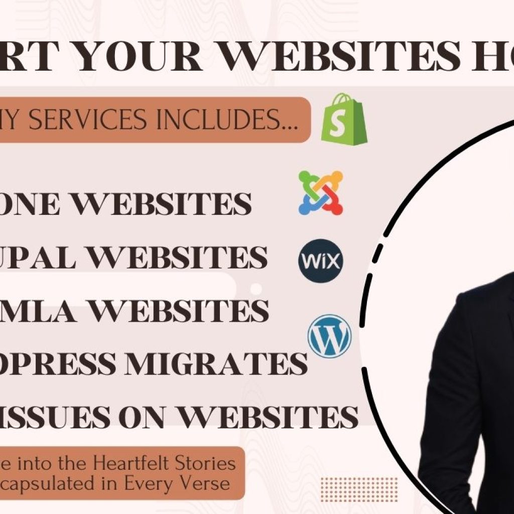 17558I will fix your WordPress website design issues, website migration,Shopify bugs