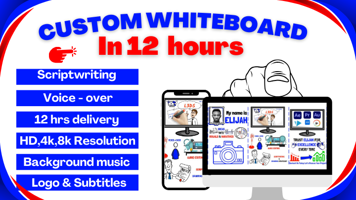 28090I will create whiteboard animation explainer video within 24 hours