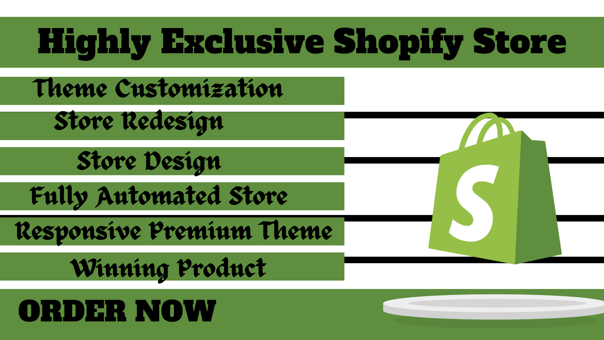 49049I will create a standard exclusive shopify store with theme optimization